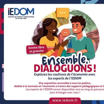 Exposition sur l'économie "Ensemble dialoguons" de l'IEDOM à la Maison des initiatives locales