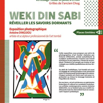 Visites commentées Weki din Sabi – Réveiller les savoir dormants de par l'artiste M. Antoine Dinguiou