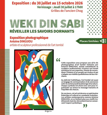 Visites commentées Weki din Sabi – Réveiller les savoir dormants de par l'artiste M. Antoine Dinguiou