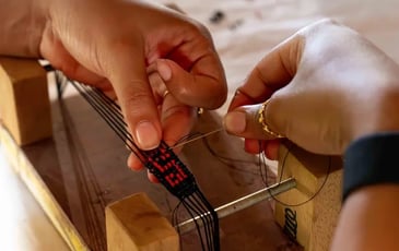 Atelier tissage de bijoux en perles