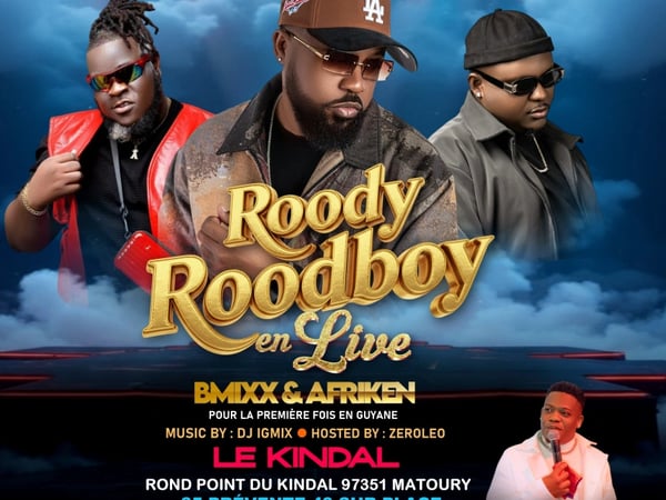 Roody Roodboy en live Bmixx et Afriken An